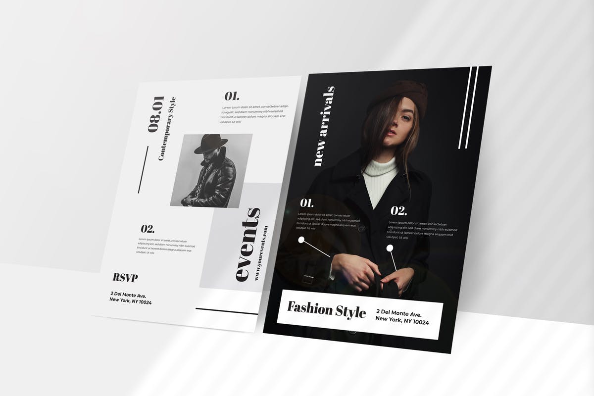 简约时尚的促销活动传单模板 Minimal Flyer Promotion 07插图