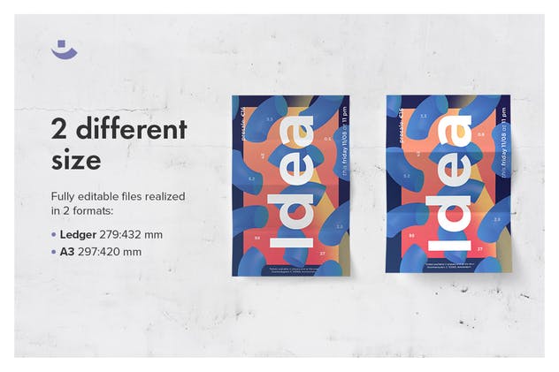 色彩诱惑创意海报设计模板 Color Thirst Poster Templates插图(3)