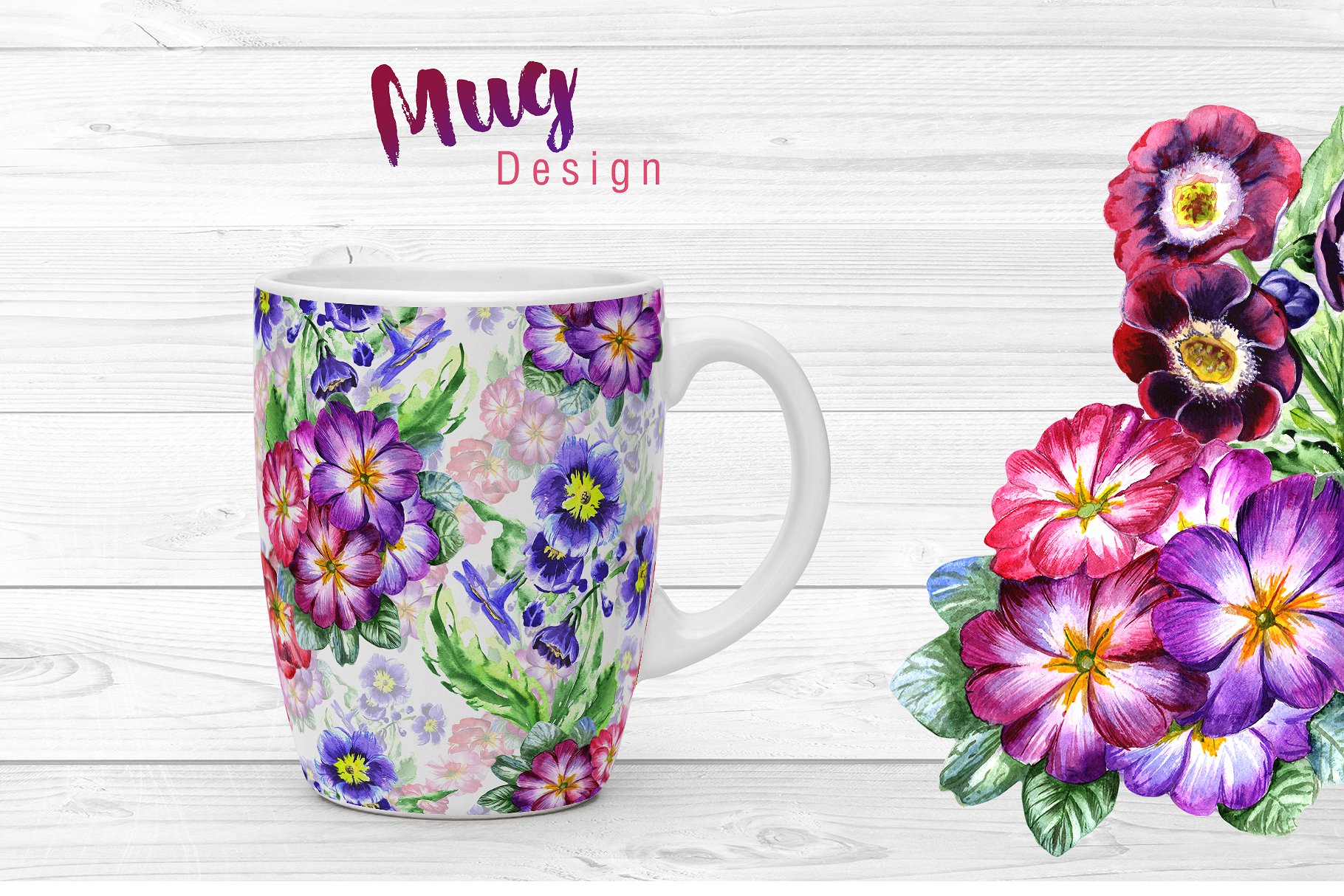 超赞的30款紫罗兰花水彩集打包下载[png,jpg]插图(6)