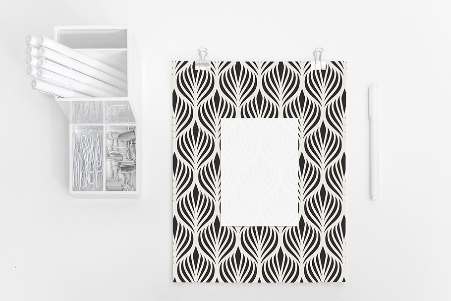 花瓣无缝图案纹理素材包 Petalled Seamless Patterns Set 4插图(4)