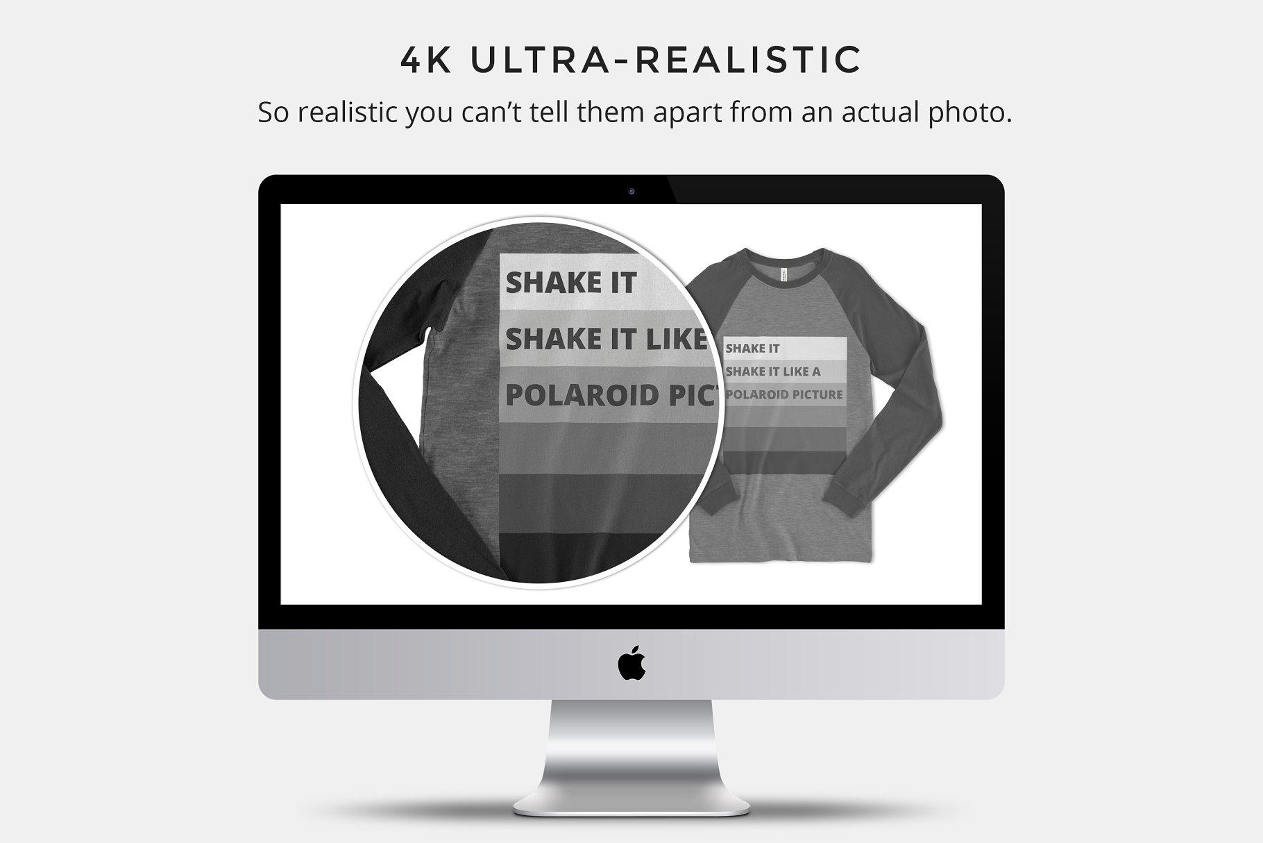 长袖篮球帆布T恤样机模板 Bella Canvas 3000 Baseball Tee插图(4)