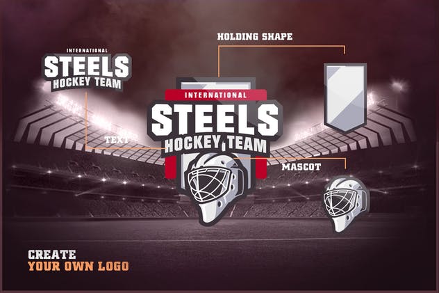 体育运动品牌&球队队徽Logo设计模板合集v1 Sports Logo Creator V1插图(8)