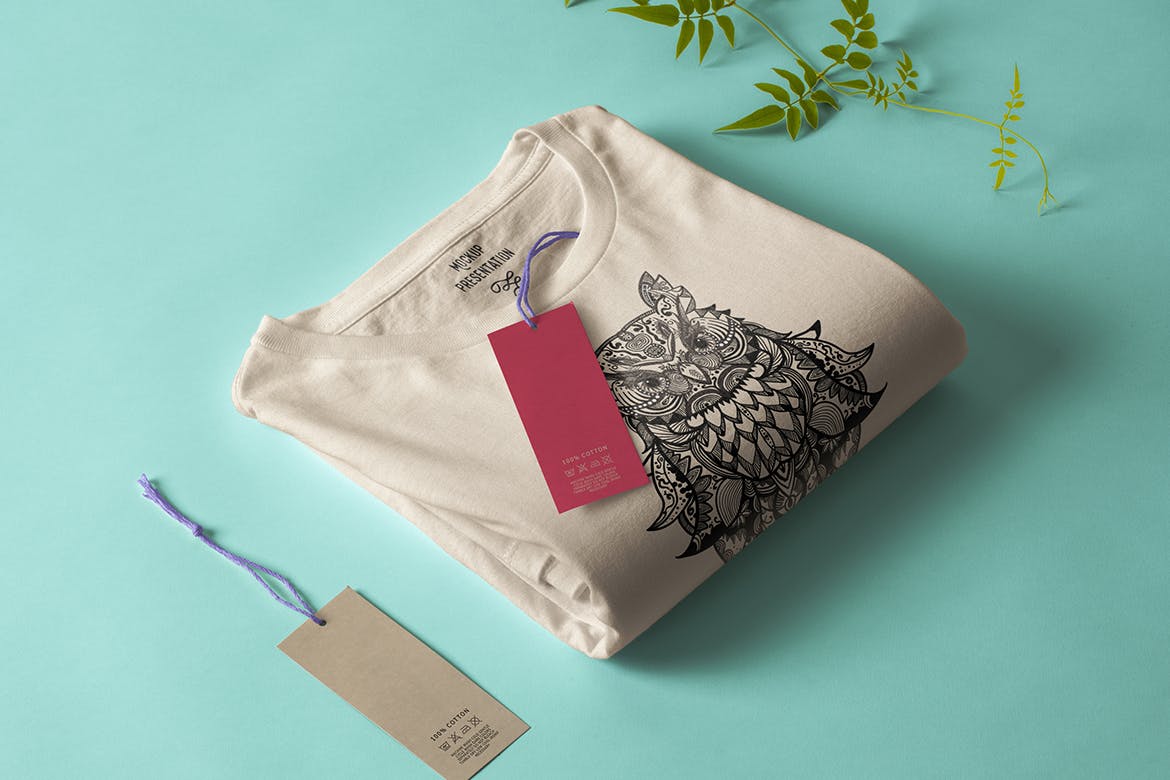 猫头鹰-曼陀罗T恤印花图案设计矢量素材 Owl Mandala T-shirt Design Vector Illustration插图(2)