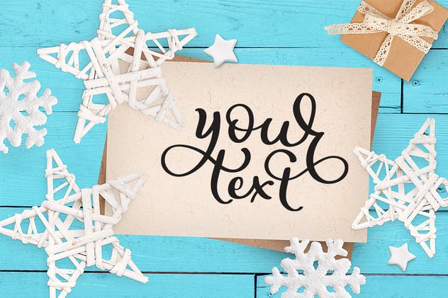 圣诞系列主题礼品样机合集 Christmas isolated objects and mockups插图(6)