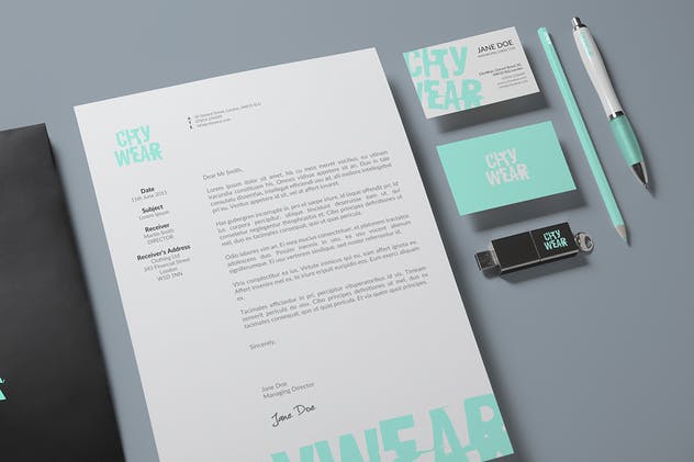 企业品牌VI设计办公文具样机模板v2 Corporate Branding / Identity Mock-up插图(2)