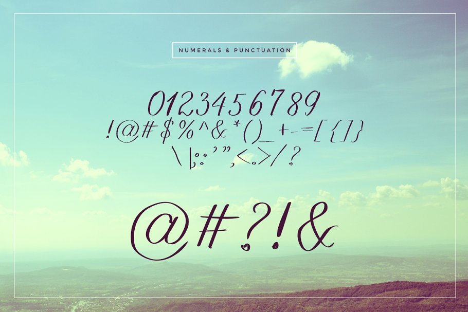 13款手写英文字体合集&Logo模板、矢量插画 Wonderland Fonts Pack & Branding Kit插图(24)