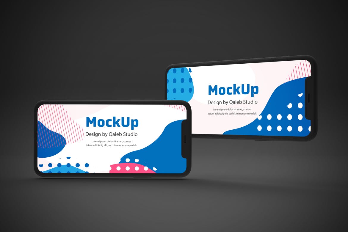 黑色背景iPhone 11智能手机屏幕预览样机 Dark iPhone 11 Mockup插图(7)