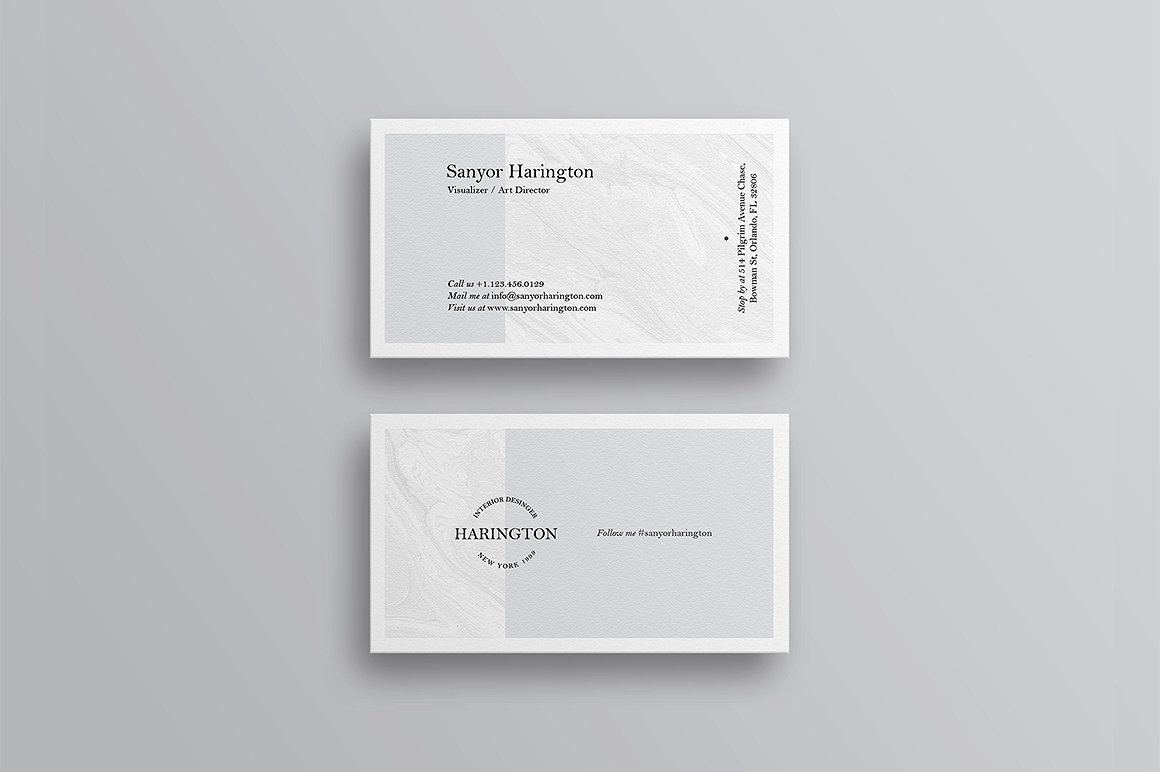 30个时尚高端的名片卡片邀请函请柬设计模板插图(16)