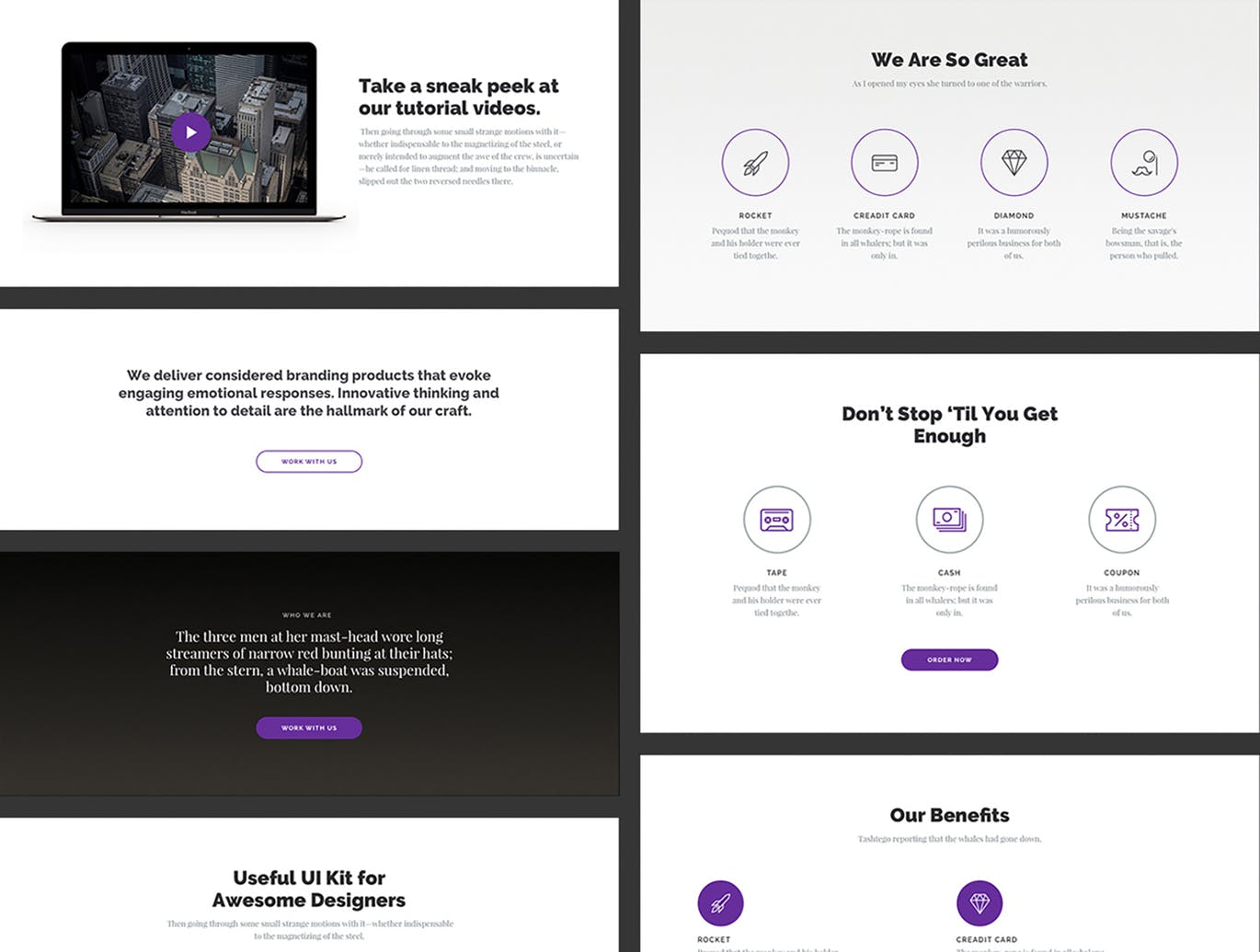 高品质网站单页设计&着陆页设计UI套件 Lando UI Kit插图(5)