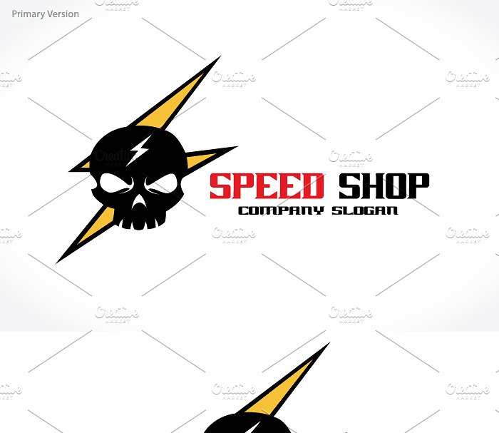 快递/速递企业Logo模板  Speed Shop Logo插图(3)