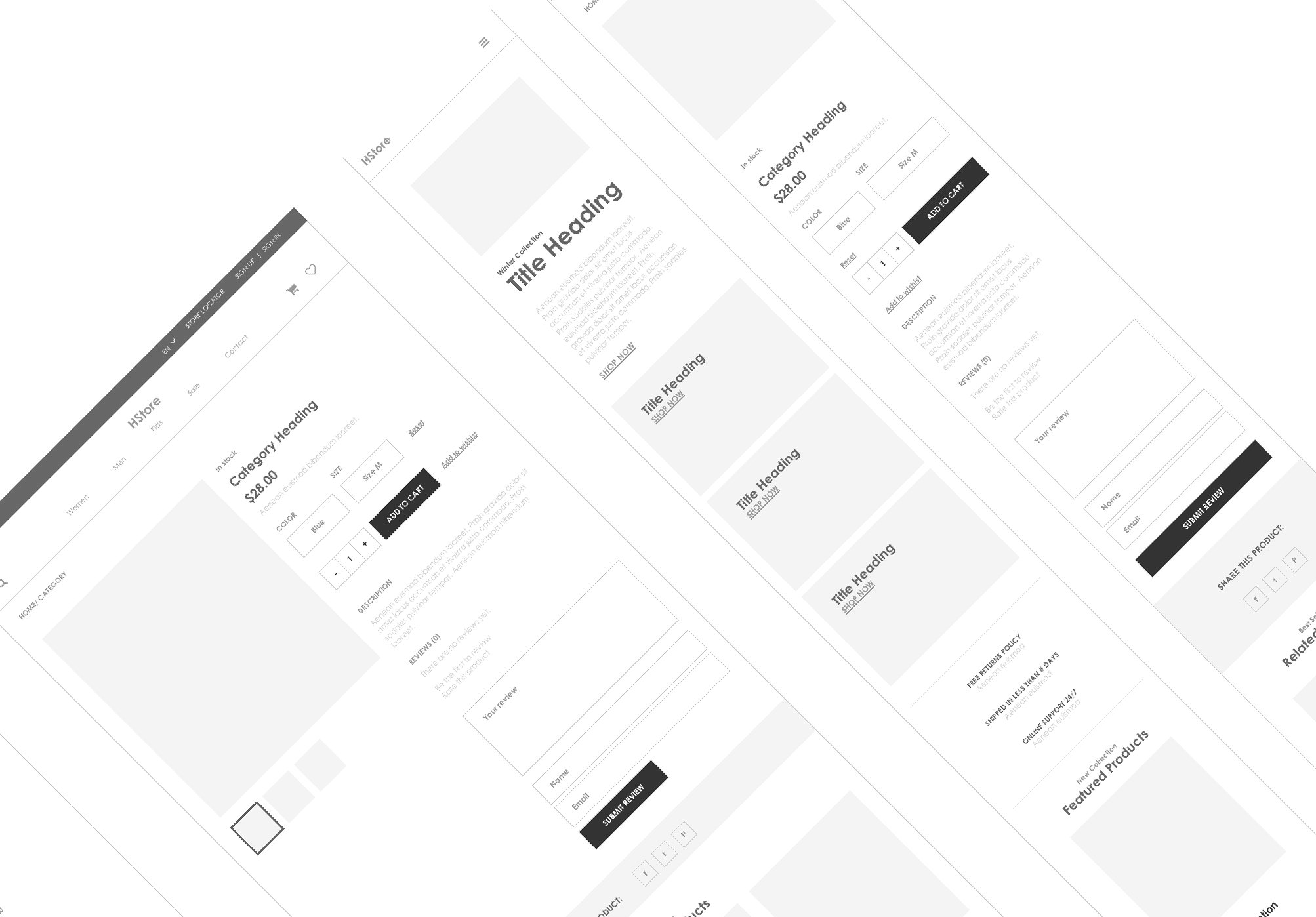 Axure 响应式电商网站产品原型模板 Axure responsive Ecommerce template4插图(4)