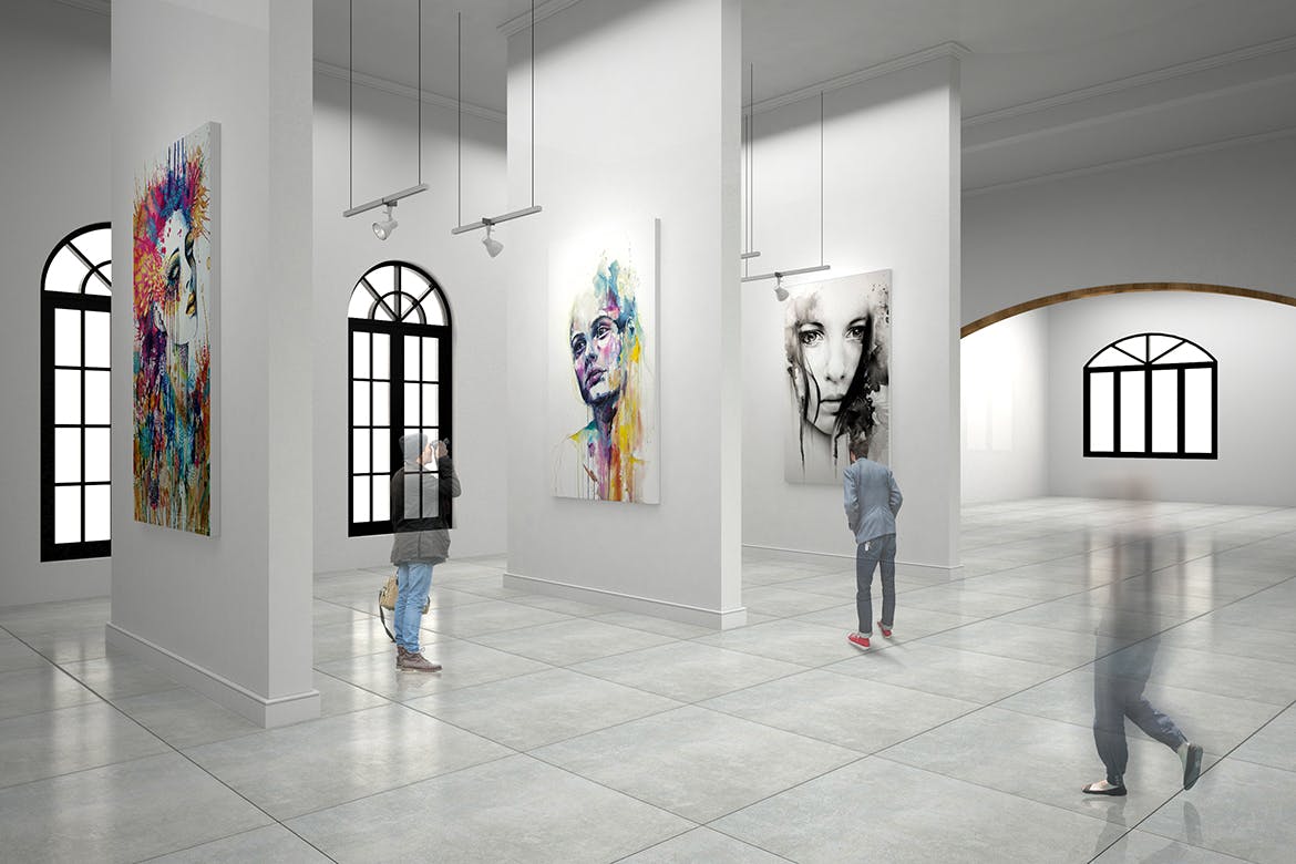 室内装饰设计画框样机模板v12 Exhibittion Mockup [vol12]插图(3)