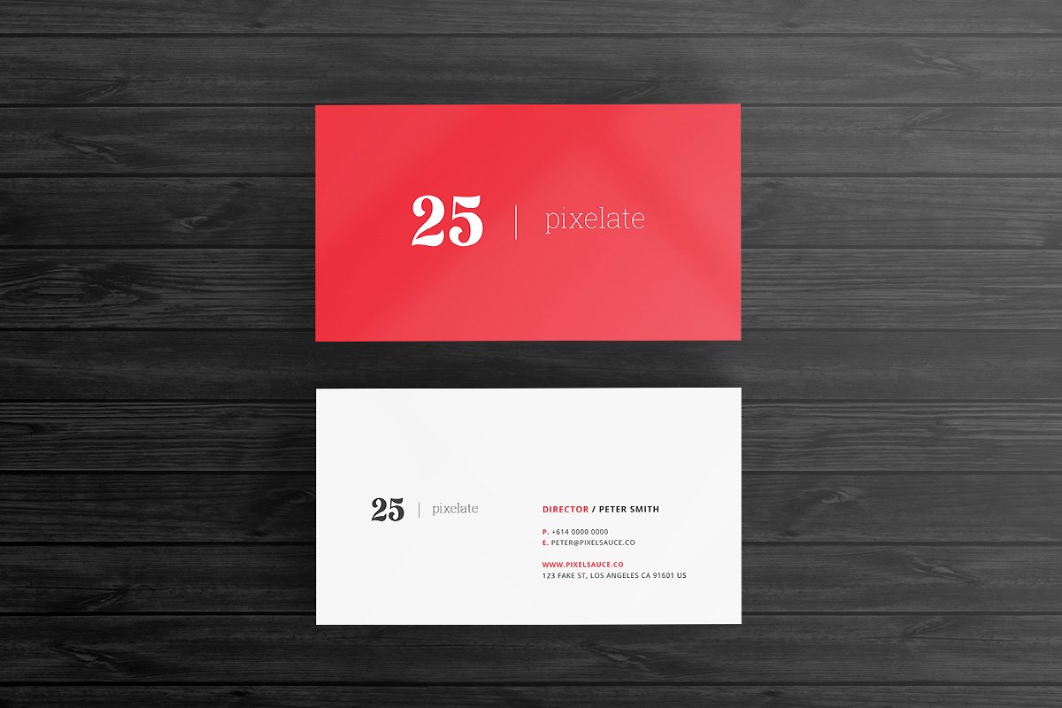 68个高端时尚简约的商务名片设计模板插图(22)