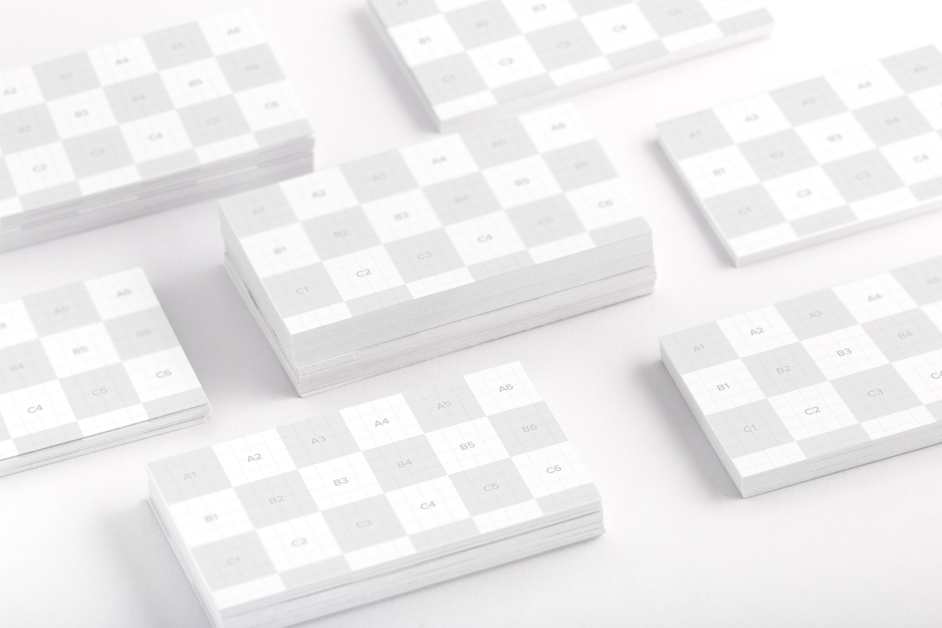 企业名片正反面设计效果图预览样机02 Business Cards Mockup 02插图(1)