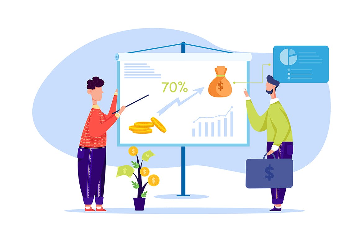 金融财务主题矢量插画设计素材包 Financial Illustrations Pack插图(5)