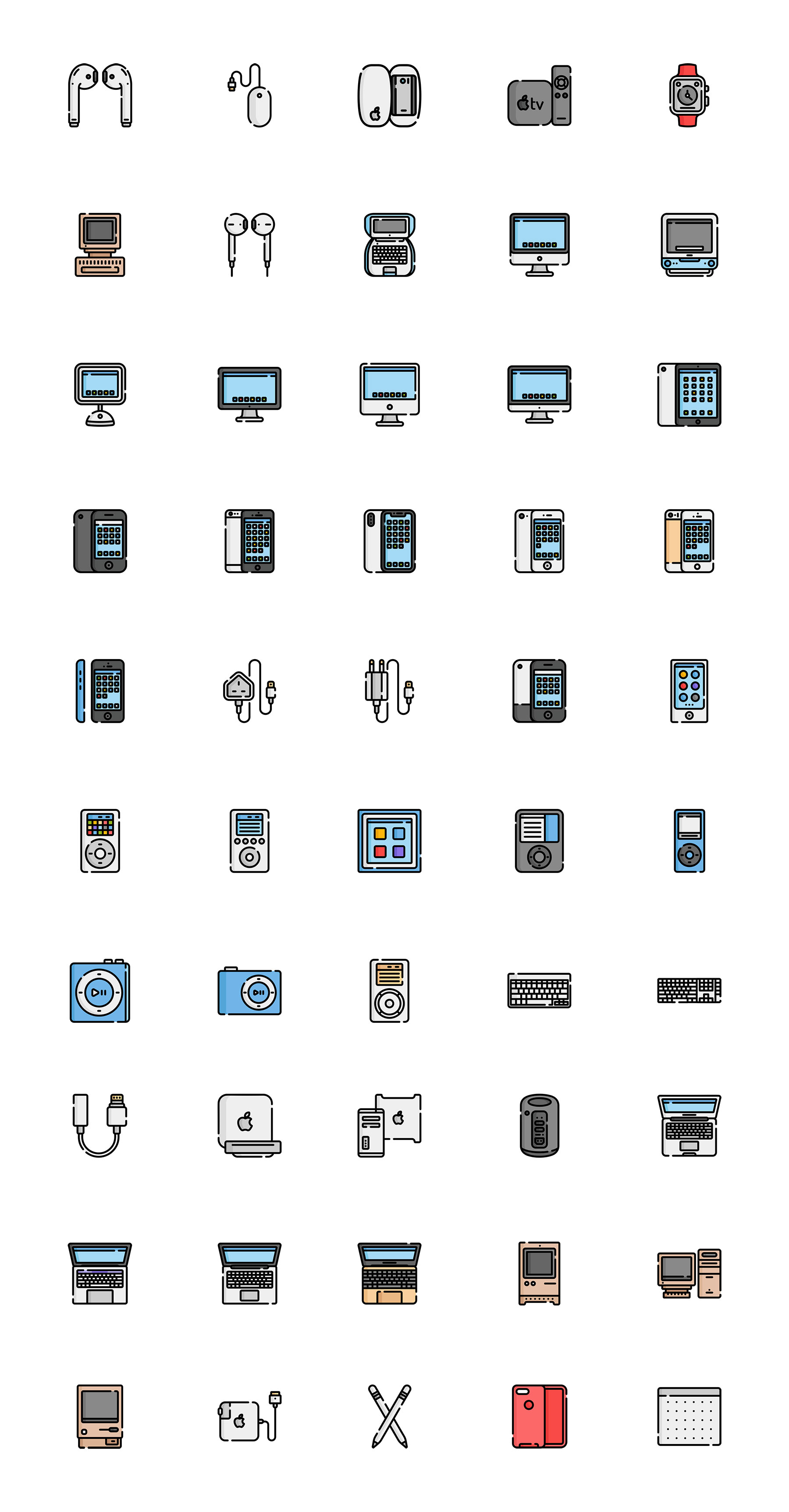 50 枚苹果设备图标
