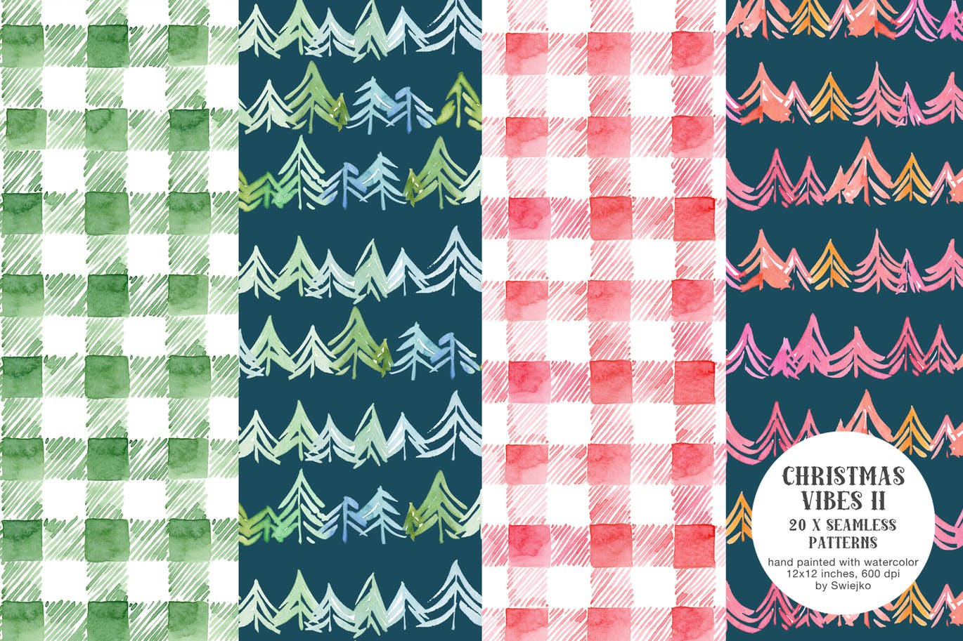 圣诞气氛装饰元素手绘图案高清JPG图片素材II Christmas Vibes II插图(4)