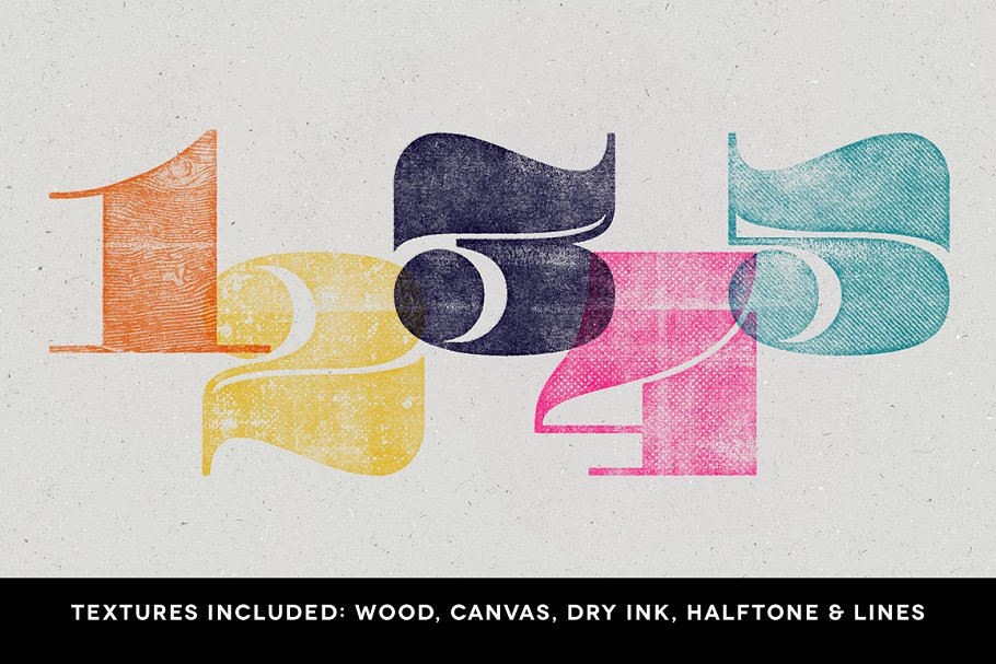 木版印刷图层样式设计工具包 WoodBlock Printing Press Kit插图(2)