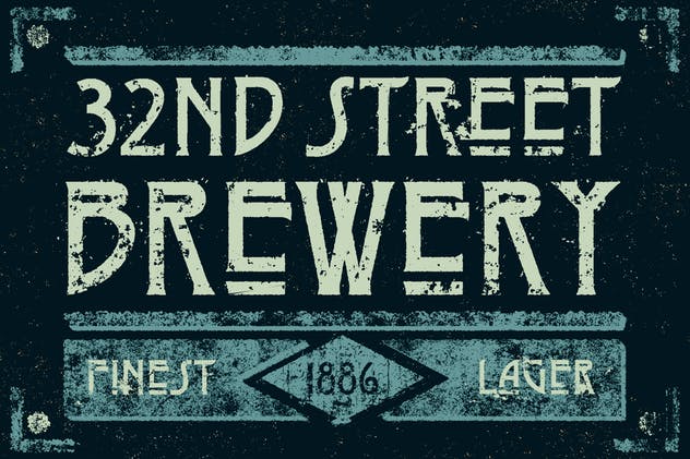 怀旧粉刷文字效果AI图层样式 Ghost Signs for Adobe Illustrator插图(4)