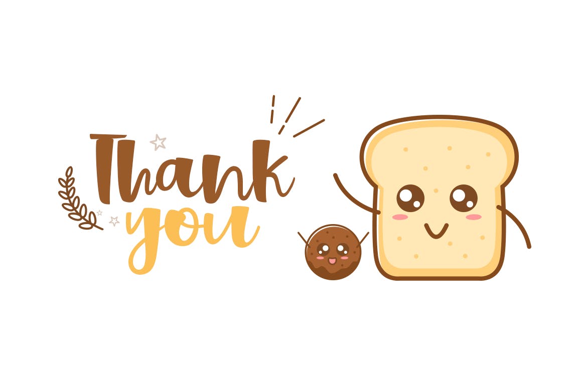 品牌设计适用活泼风格英文手写字体 Sweet Bread插图(5)