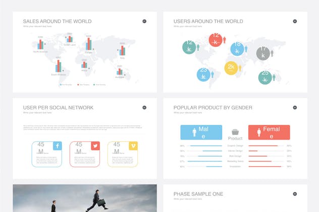 极简多用途企业PPT模板Vol.6 Multipurpose Powerpoint Template V.06插图(11)