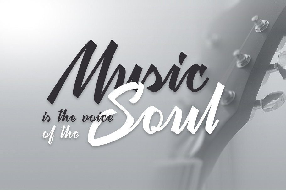 飘逸连笔英文草书字体 Megawatt script & mockup插图(2)