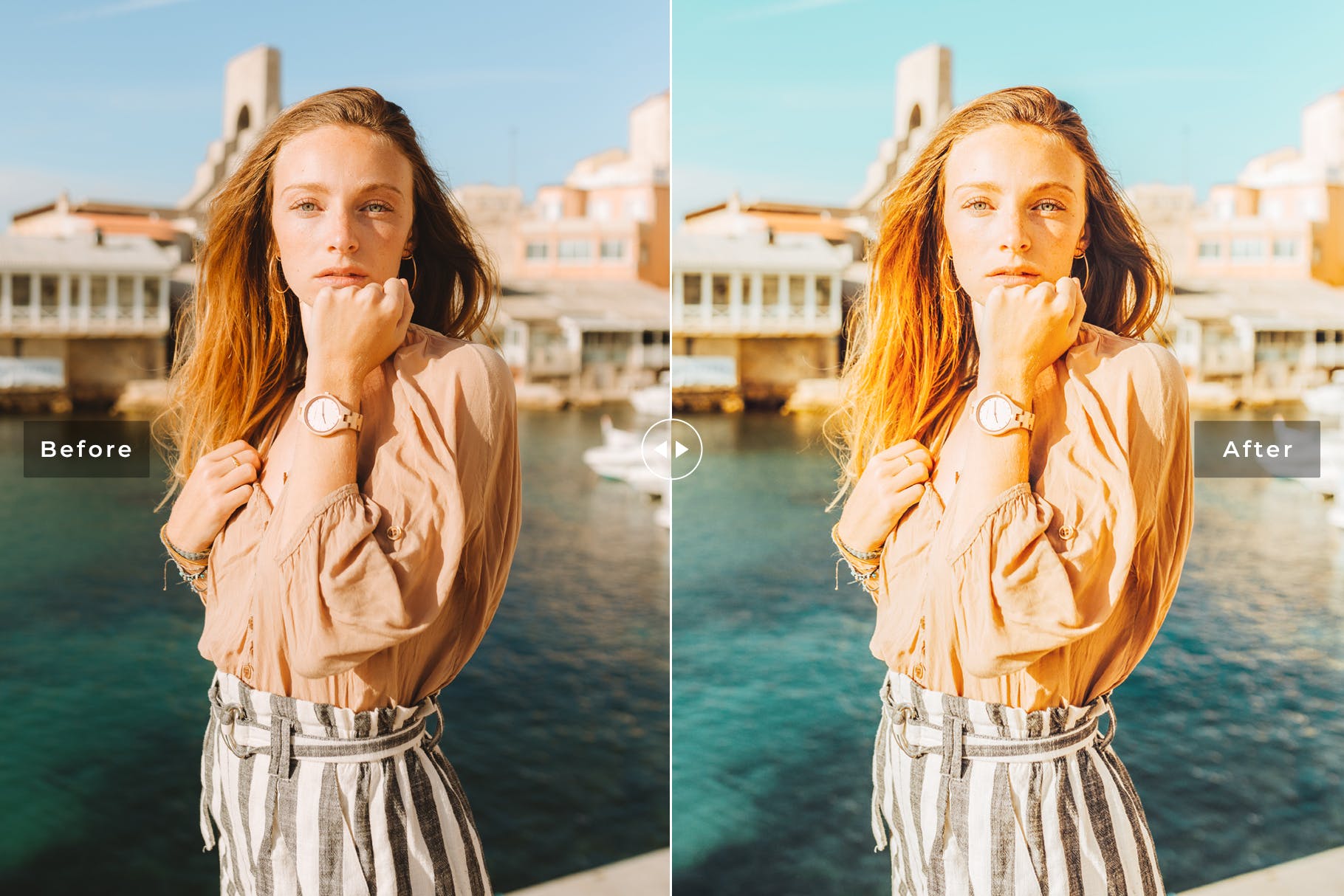 日系人物摄影后期处理暖色系调色滤镜LR预设 Mochi Mobile & Desktop Lightroom Presets插图(5)