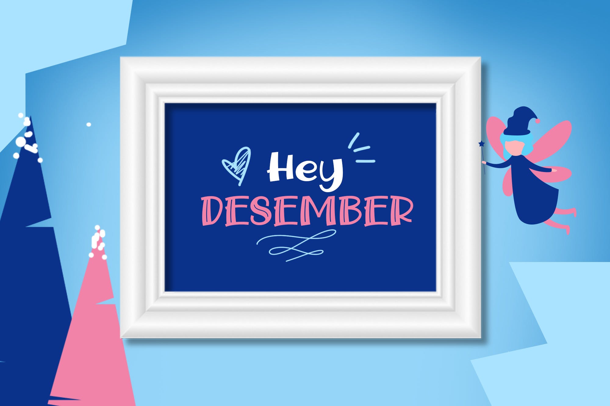 现代小清新可爱设计风格英文加粗字体 Snow Fairy插图(3)