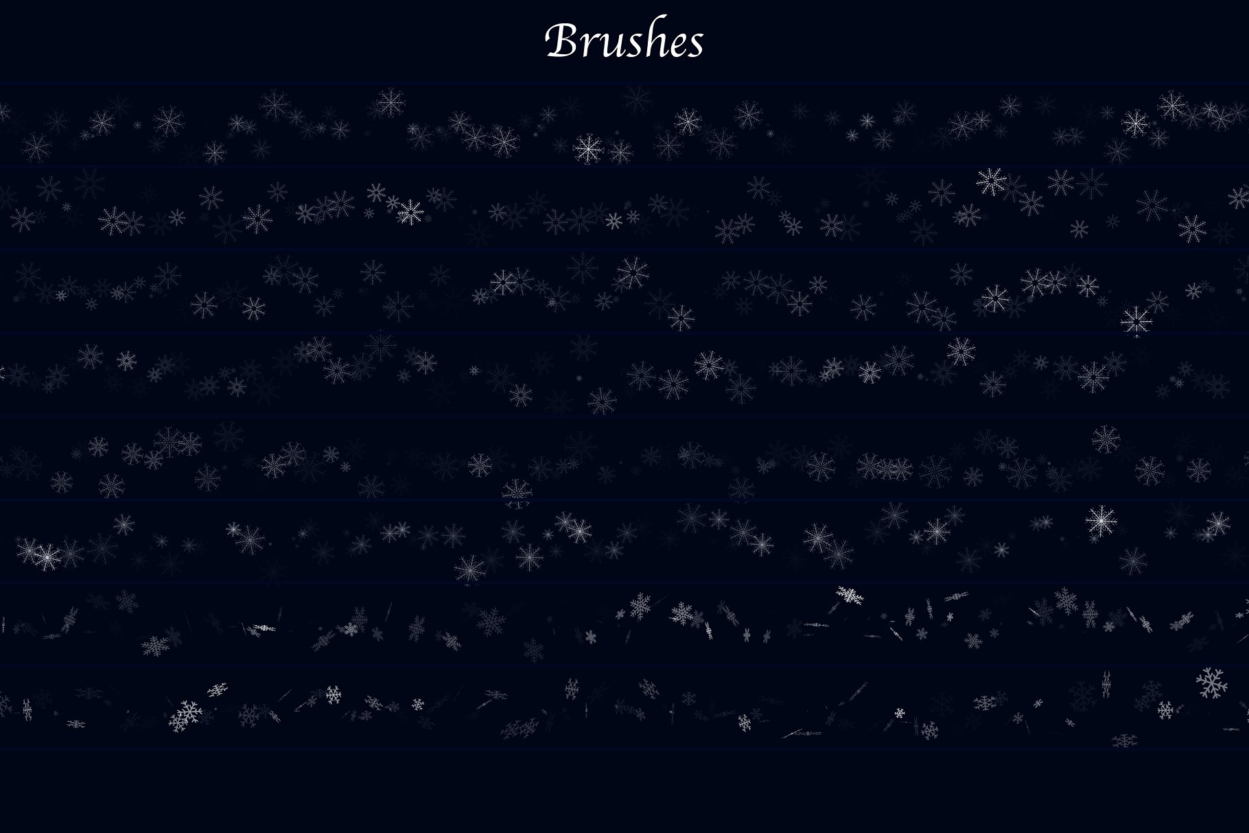 冰雪奇缘冬天主题纹理&笔刷合集[雪花、冰花&闪光] Winter Wonderland for Photoshop插图(10)