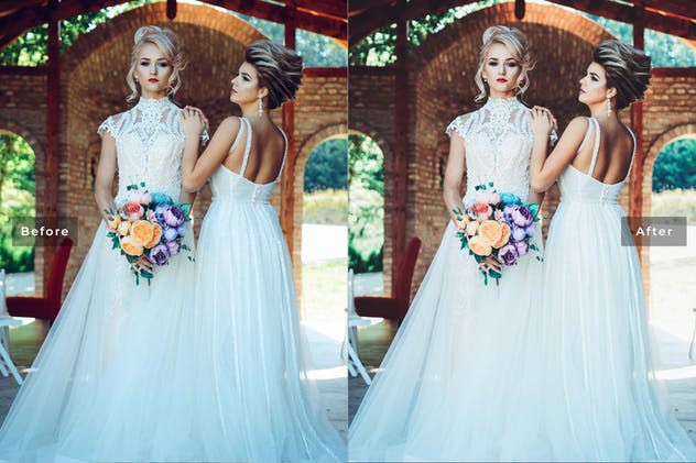 影楼必备婚纱人像摄影后期处理LR预设 Moody Mobile Lightroom Presets插图(4)