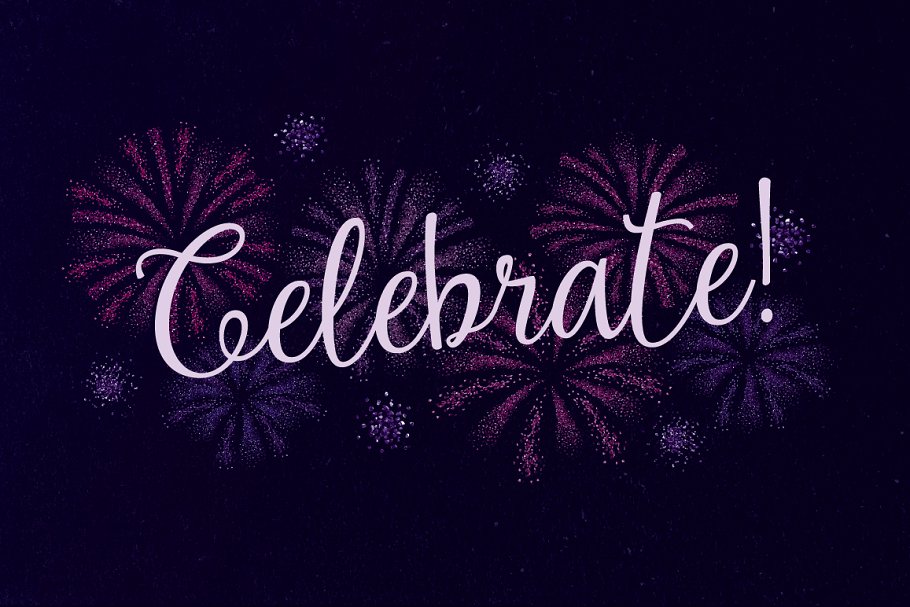 闪闪发光闪粉AI笔刷 Glitter Brushes插图(3)