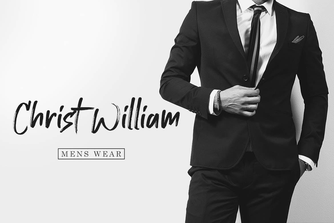 手工绘制英文笔刷字体素材库精选 Brushline Font插图(3)