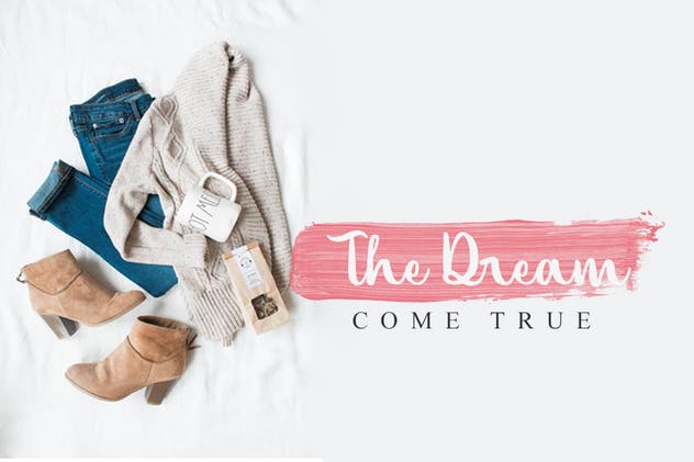 现代时尚字体二重奏：手写字体&无衬线字体 Lollitus Font Duo插图(2)