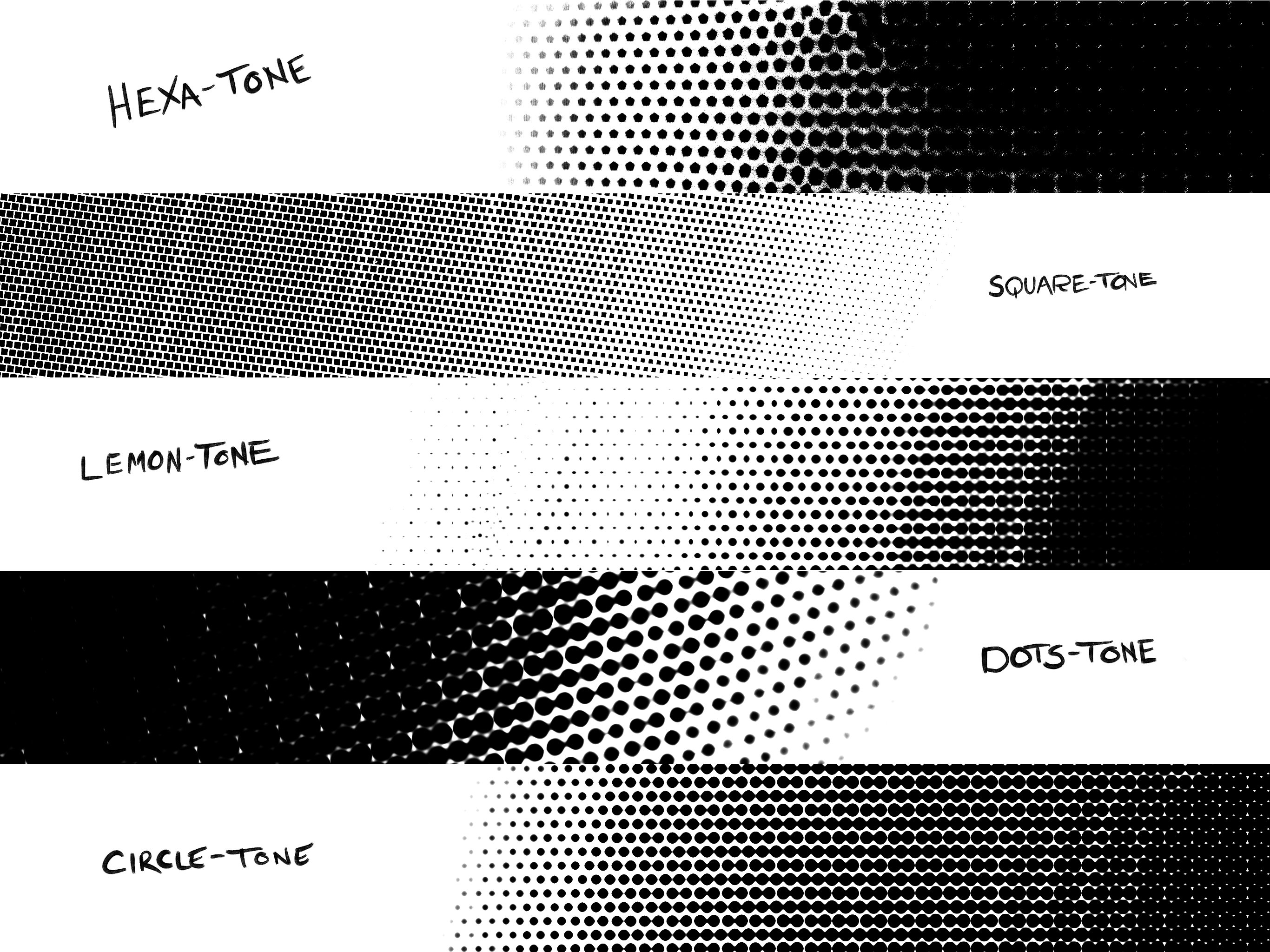 半色调效果iPad绘画应用Procreate笔刷 Procreate Half-tones插图(4)