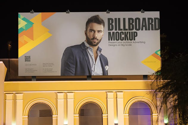 巨型户外广告牌样机模板 Outdoor Advertising Mockups插图(1)
