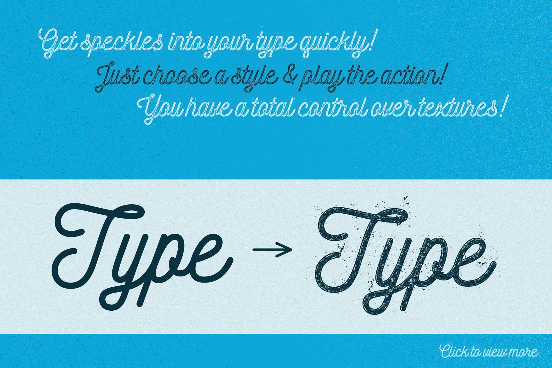 油墨颗粒和斑点文本样式AI动作 Ink Grain&Speckles for Illustrator插图(1)