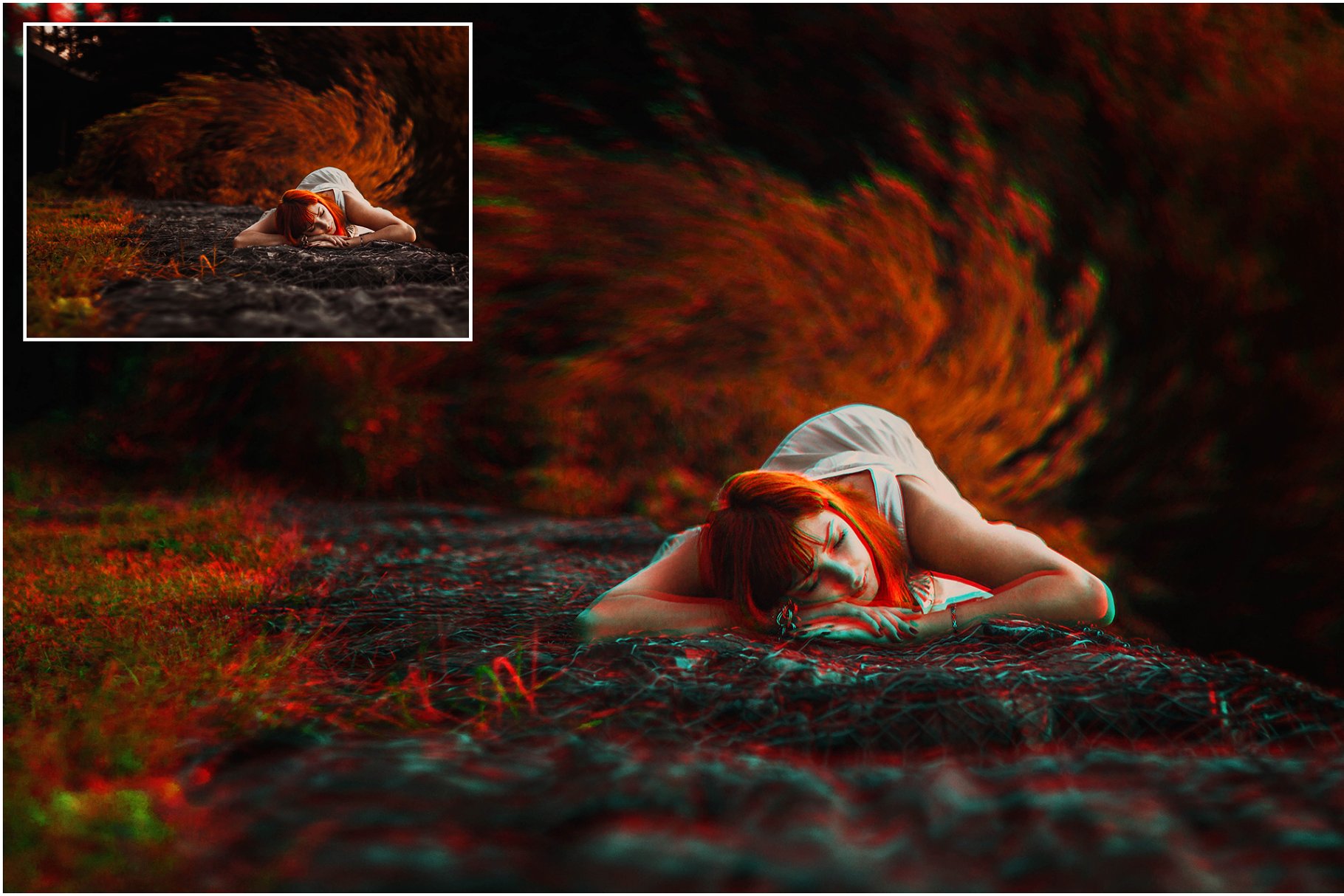 54款人像照片3D特效PS动作 3D Actions插图(4)