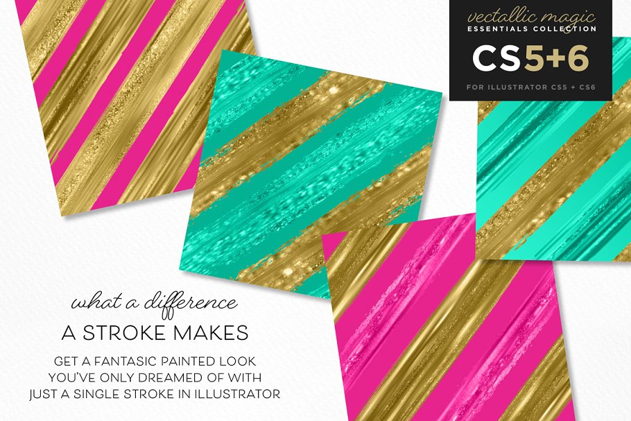 油画画笔笔画笔刷 Vectallic Magic CS5+6 Vector Brushes插图(12)