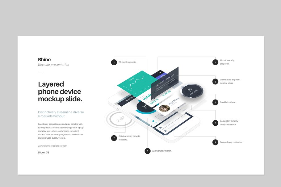 115+页企业产品团队介绍 Keynote 幻灯片模板 RHINO Keynote Presentation Template插图(6)