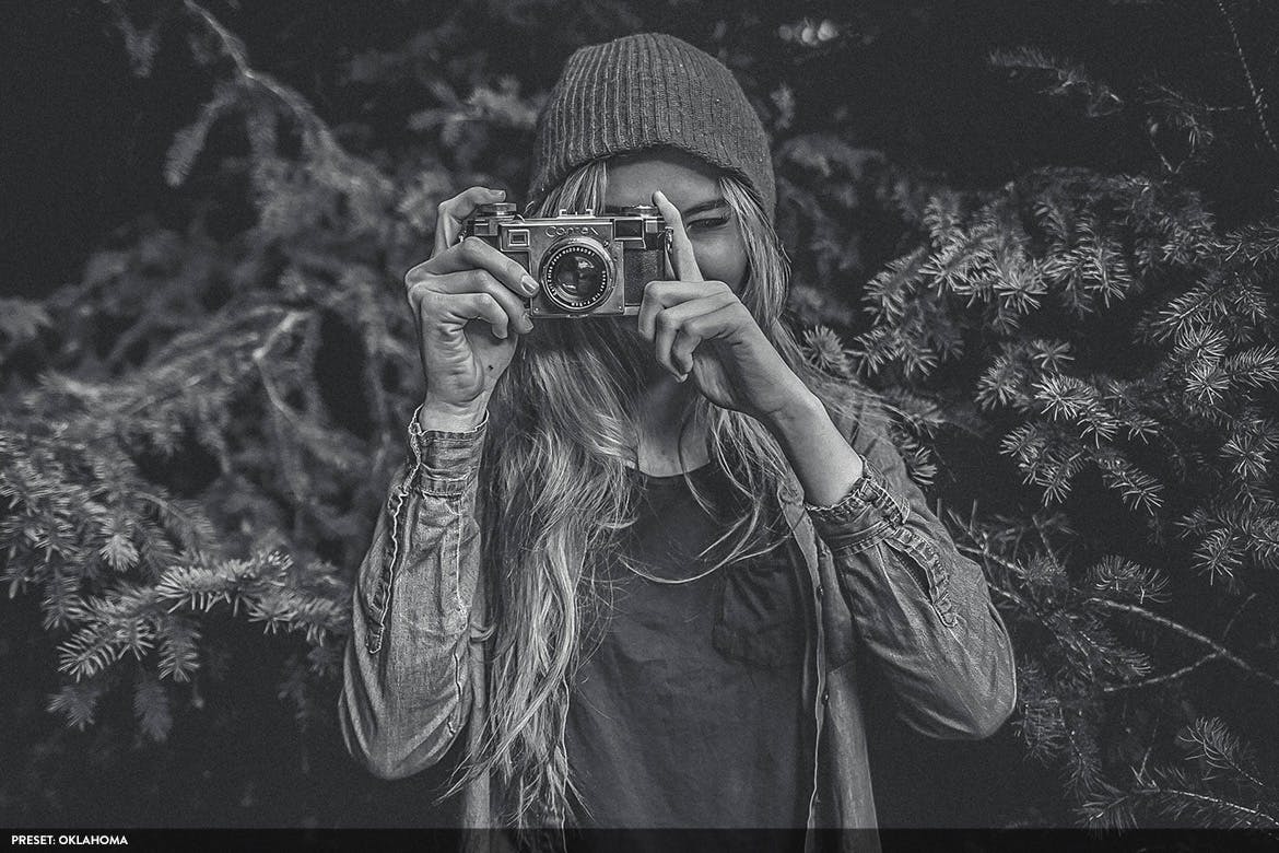 20款摄影大师级别黑白色调照片风格生成PS预设v1 Monochromatic Vol. 1 – 20 Photoshop Presets插图(6)