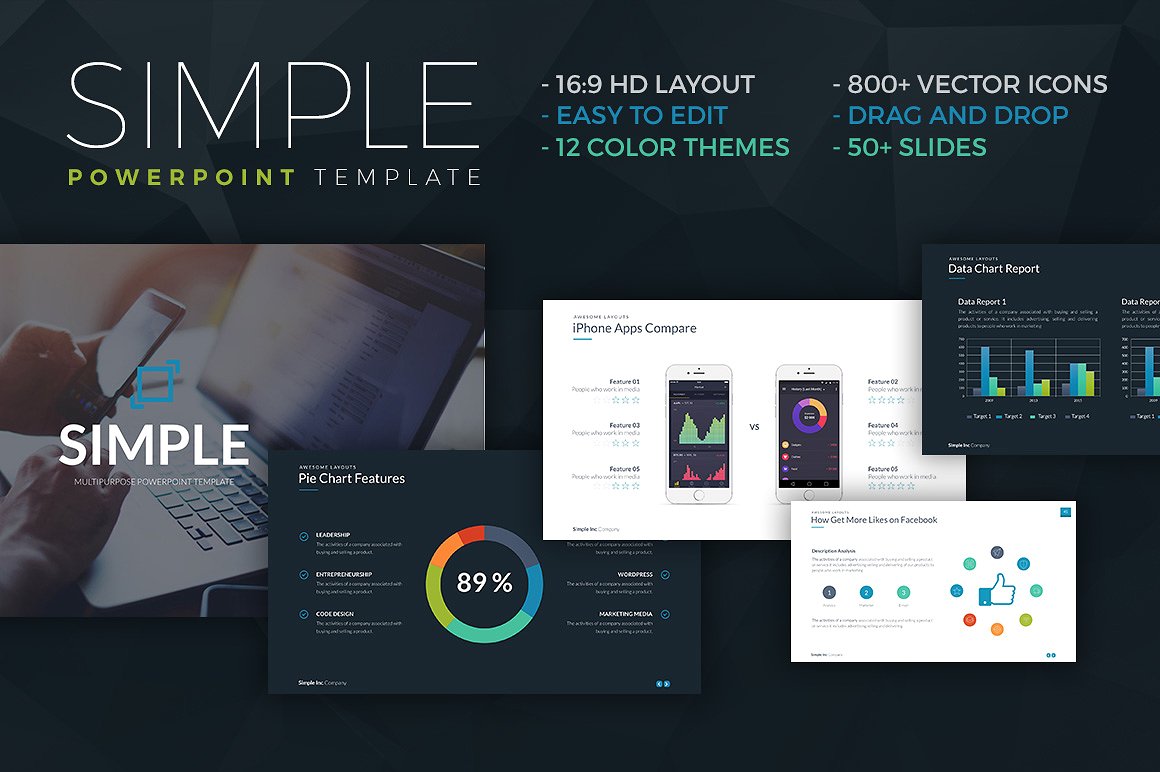 77个多用途商业化幻灯片模板合辑下载[pptx,key]插图(10)