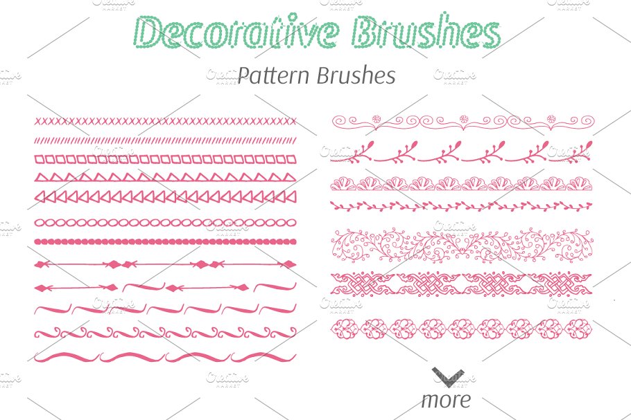 手工制作混合画笔AI笔刷 Collection of Hand Made Brushes插图(4)