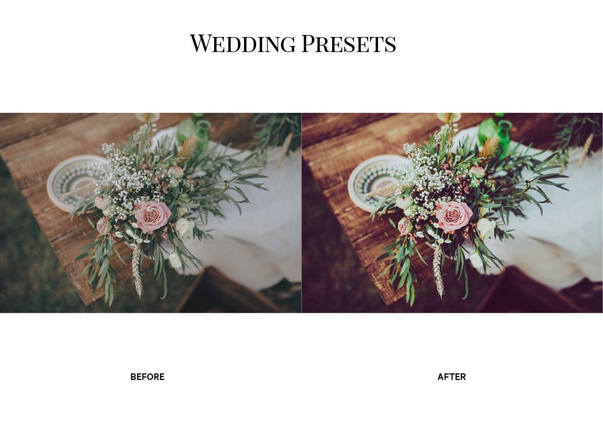 乡村婚纱婚礼照片调色Lightroom预设 The Rustic Wedding Lightroom Preset Collection插图(3)
