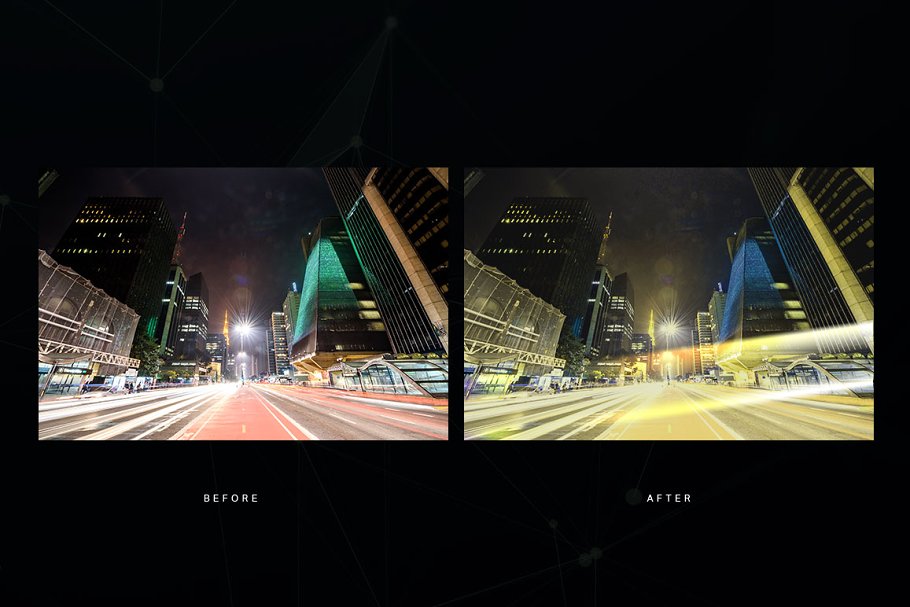 城市夜景照片滤镜PS动作 Dystopian Photoshop Actions插图(6)