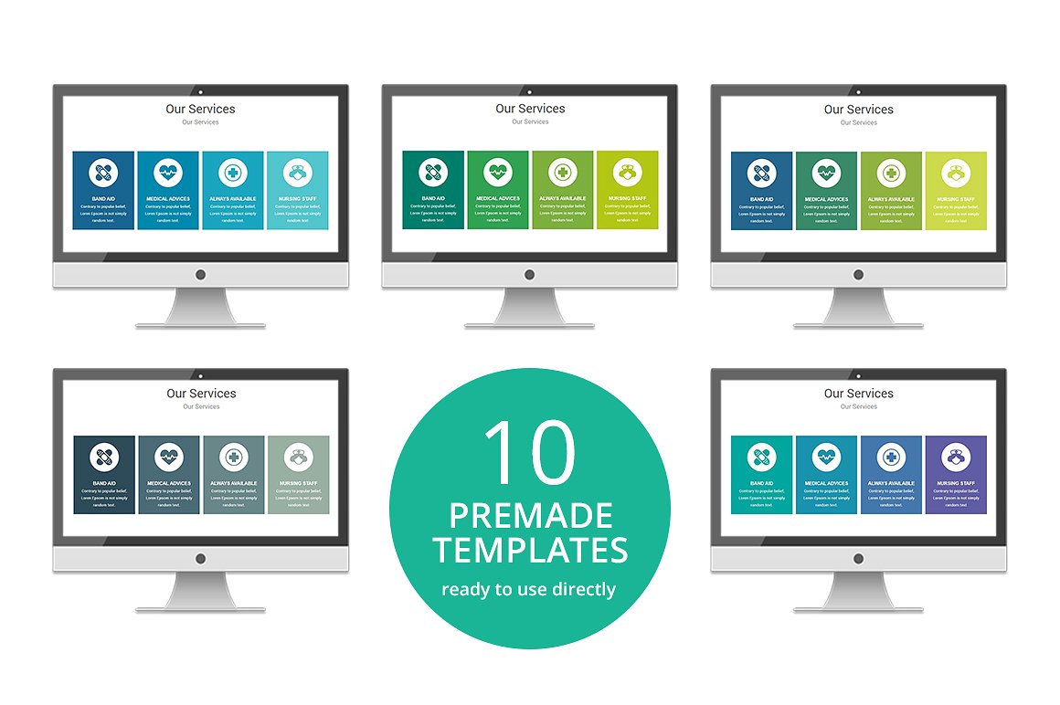 高品质医疗行业演示的PPT模板下载 Medical PowerPoint Template [pptx]插图(2)