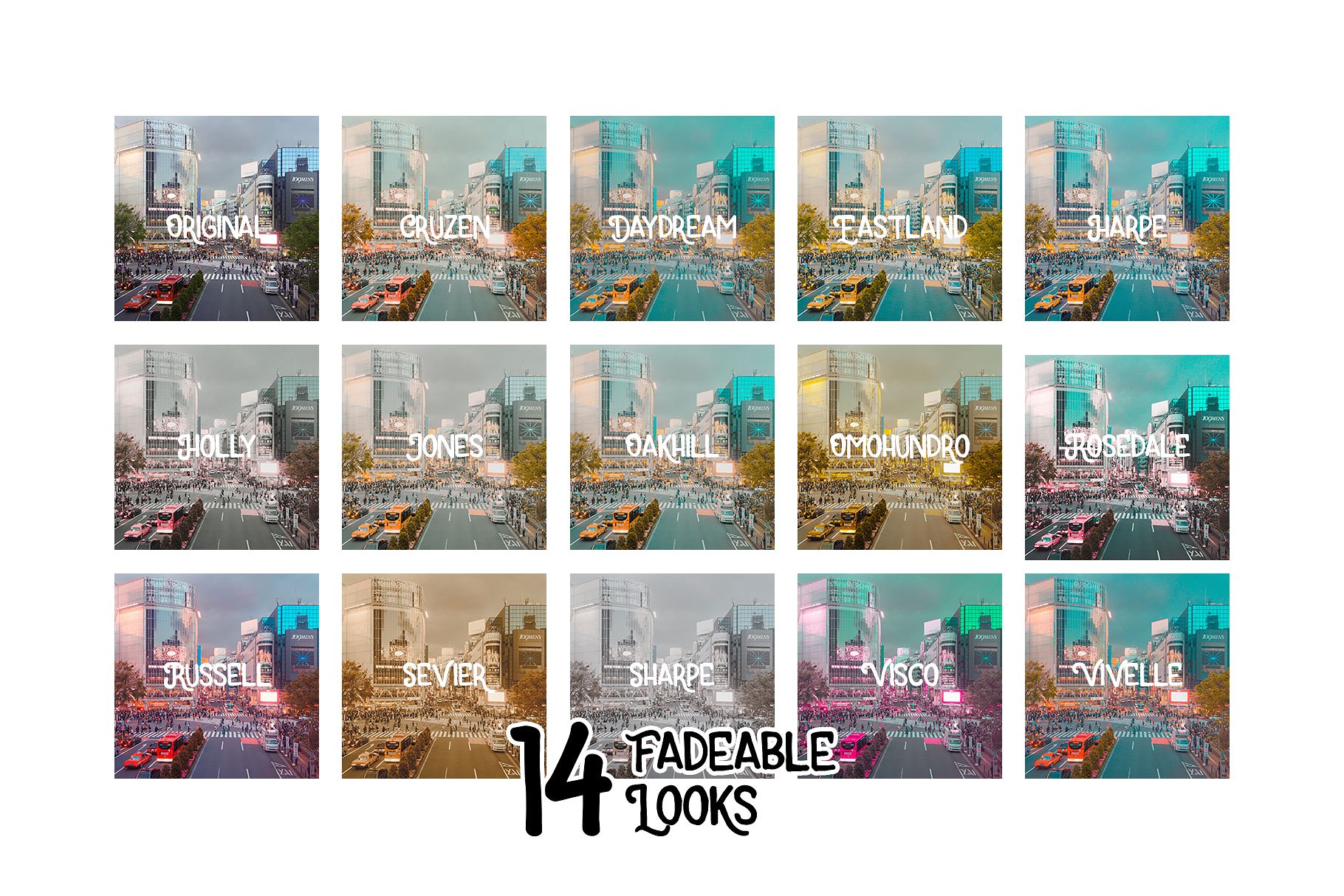 户外城市风景照片调色Lightroom预设 Daydream Lightroom Presets and LUTS插图(1)