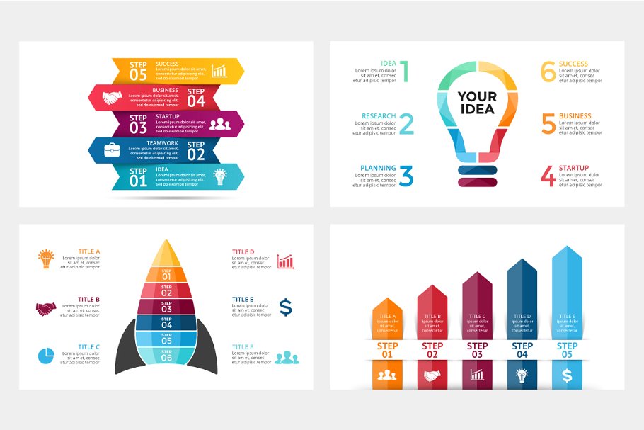 信息图形演示幻灯片模板 STARTUP – Free Updates插图(1)