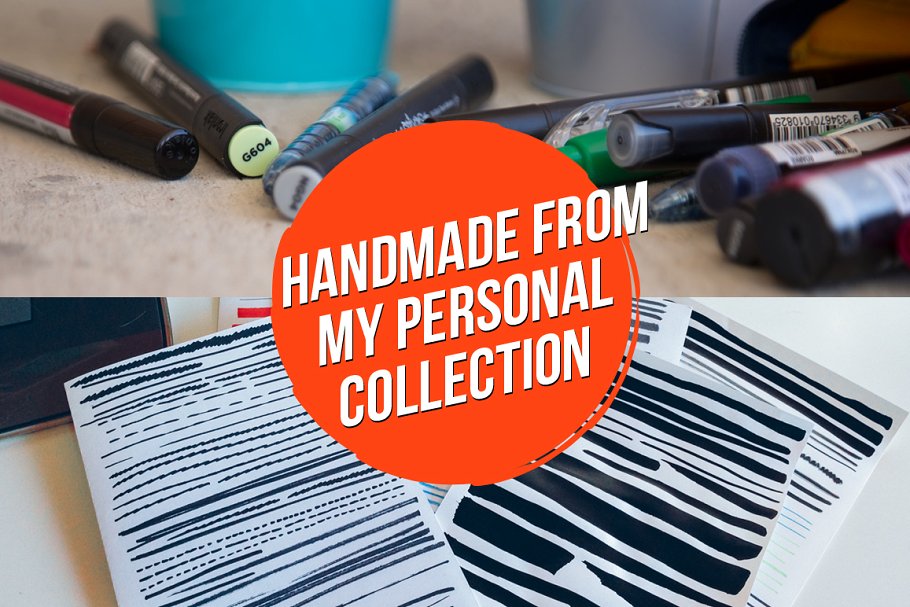 勾勒曲线矢量AI笔刷 Growl Vector Brushes插图(6)