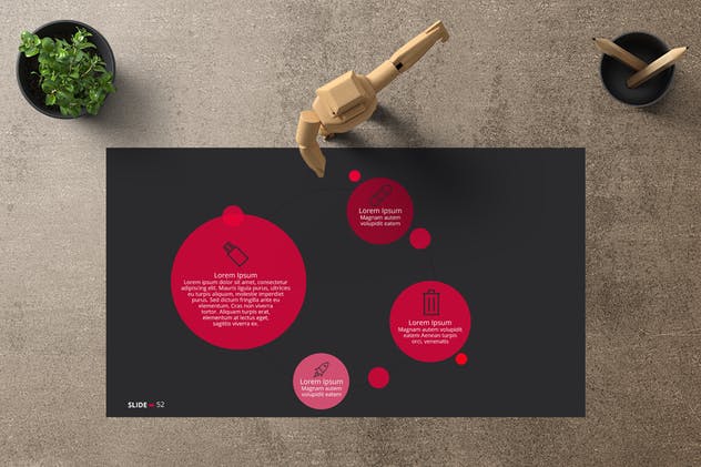 创意信息图表多图表PPT幻灯片设计模板 NOVA Powerpoint Template插图(4)