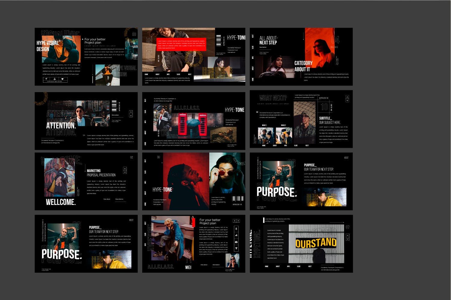 潮流服饰品牌介绍谷歌幻灯片模板 Hypetone – Google Slide插图(10)